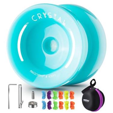 Imagem de Yoyo MAGICYOYO K2 responsivo para iniciantes com acessórios azuis