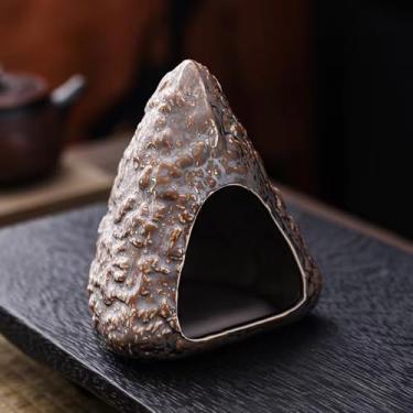 Imagem de Chaminé Palo Santo, mini chaminé de incenso de chaminé, suporte de incenso de cerâmica para palitos Palo Santo, sálvia, queima de cone, aplicável à meditação de aromaterapia e spa de ioga