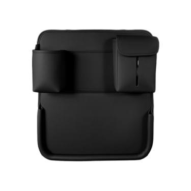 Imagem de Bandejas Para Comer No - De Em Couro PU Dobrável E Multifuncional | Bandeja Viagem Assento - para Telemóveis Chaves SUV Furgoneta Viagem Snacks