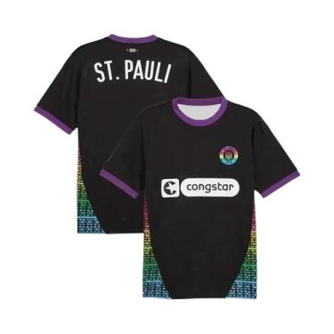 Imagem de Camisa De Futebol Casual Unissex De Secagem Rápida St. Pauli 2024_25 V