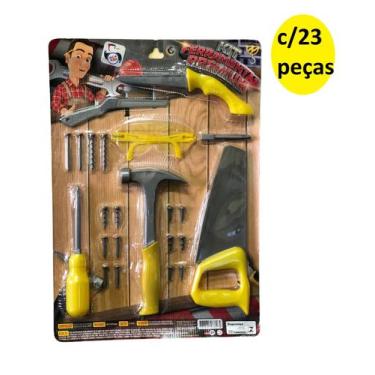 Imagem de Kit brinquedo Infantil Oficina Ferramentas Premium 23 peças - Company 
