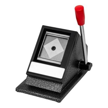 Imagem de oshhni Perfurador de fotos manual para passaporte, cartão de identificação, cortador de fotos, ferramenta de corte de papel para uso escolar, estúdio de