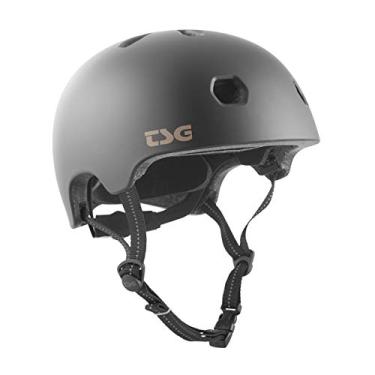 Imagem de TSG Capacete Meta Skate & Bike Com Sistema De Ajuste Por Dial, Para Ciclismo, Bmx, Skate, Patins, Roller Derby, E-Board, E-Skating, Longboard, Vertical, Park, Urbano (Preto Acetinado, G/Gg 58-60 Cm)