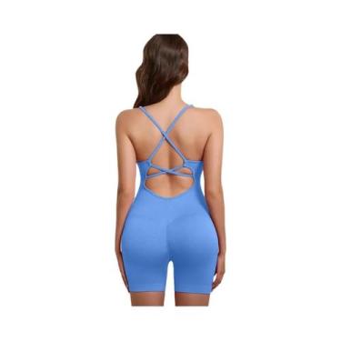 Imagem de Macacão De Yoga Feminino Slim Fit De Secagem Rápida E Elástico, Design