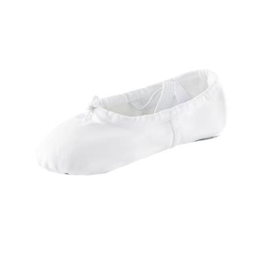 Imagem de Sapatos de dança femininos sola macia cordão plus size tecido treino calçado outono inverno moda interior cadarço, Branco, 39