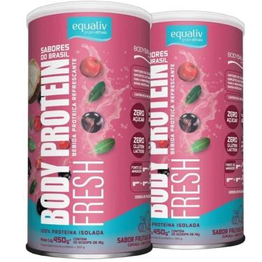 Imagem de Kit 2 Body Protein Isolado Fresh 450g - Equaliv-Unissex