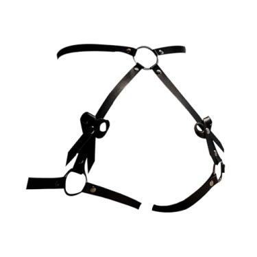 Imagem de Peitoral ajustável para o corpo – couro sintético e liga | Peitoral sexy para pernas, cintura, sutiã e corrente corporal para mulheres, Adjustable, Couro, Sem Pedra Preciosa