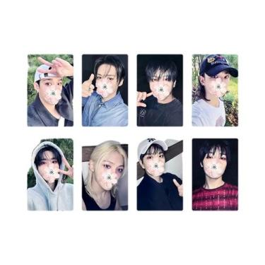 Imagem de Banda de menino coreano ablum lomo cartão SKZ 'HOP' cartão de oferta e