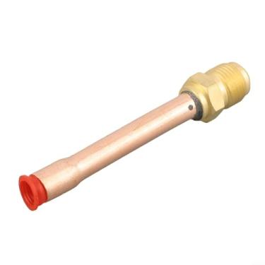Imagem de Adaptador de conector de tubo de cobre de ar condicionado, instalação conveniente, encaixe roscado, interface britânica, latão forjado de alta pressão para tubo de água de navio de refrigeração (3/8