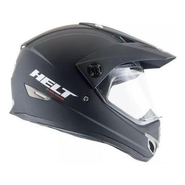 Imagem de Capacete Moto Helt Cross Vision Preto Fosco Trilha Original-Unissex