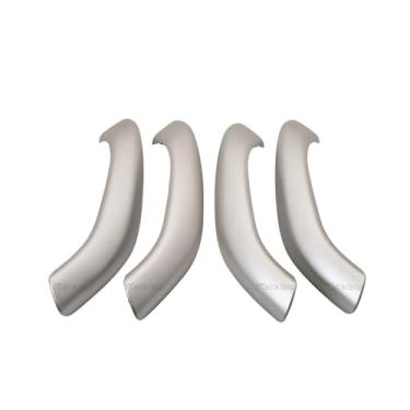 Imagem de Maçaneta interna do carro, 4 unidades, apoio de braço da porta, compatível com bmw x1 x2 f48 f49 51417417513 maçaneta interna da porta do carro(Silver 4pcs)