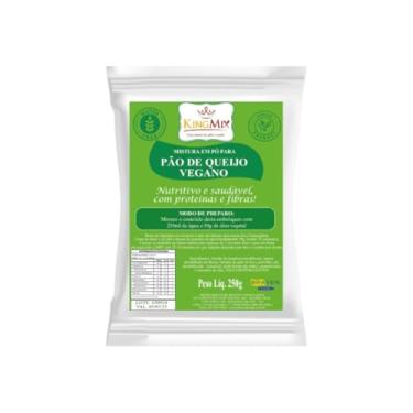 Imagem de kit 10 - Mistura para Pão de Queijo Vegano King Mix 250g Sem Glúten