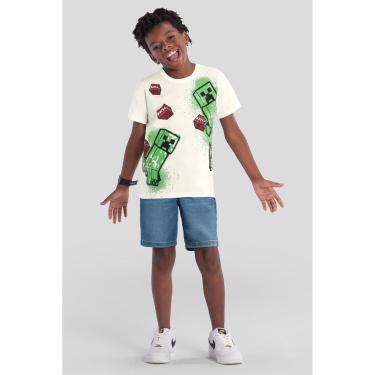 Imagem de Camiseta Infantil Menino Do Minecraft Em Gel Brandili-Masculino