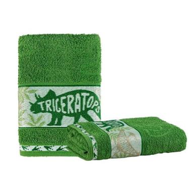 Imagem de Toalha de Banho Infantil 100% Algodão Bordada Estampa Kids - Bia Enxov