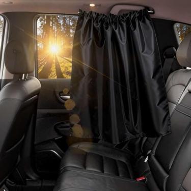 Imagem de Cortinas de privacidade de carro - 95% cortina divisória de janelas laterais para bebê, capas de tela de proteção solar SUV de Sedan largas para viagens, acampamento, soneca, dormir