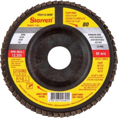 Imagem de Flap-disc, Disco de Desbaste/acabamento, 4.1/2" - 115 mm, Reto Tipo A,