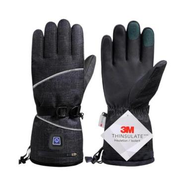Imagem de Luvas De Inverno Aquecidas 3M De Algodão Impermeáveis Térmicas Elétric