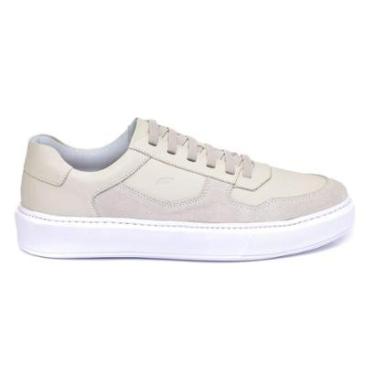 Imagem de Tênis Masculino 100% Couro Legítimo Casual Skate Confortável-Masculino