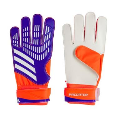 Imagem de Adidas Luvas de goleiro de treinamento unissex, azul lúcido, vermelho solar/branco, 11