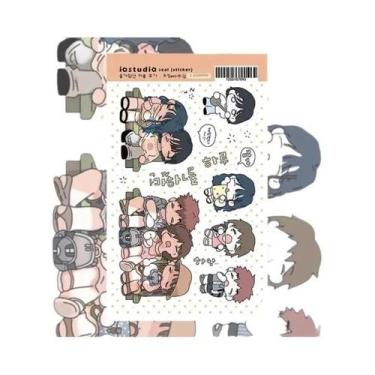 Imagem de Adesivos De Personagens Kawaii De Meninas Em Estilo Coreano Para Scrap