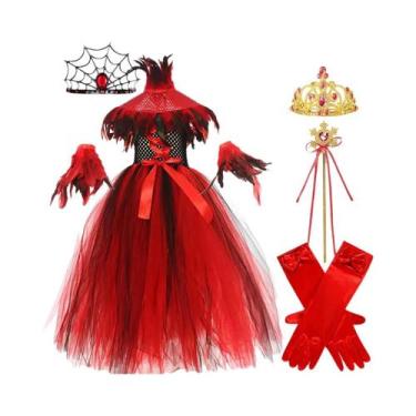 Imagem de Conjunto De Fantasia De Halloween Para Meninas: Vampira, Diabinha, Bru