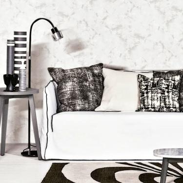 Imagem de Papel de Parede VIP Pedra Branco e Cinza VIP1002