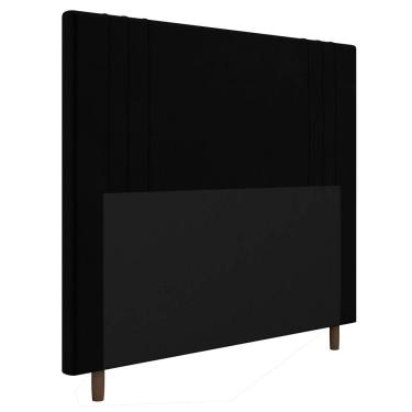 Imagem de Cabeceira Cama Box Casal Queen Size Ferrara 160cm Preto