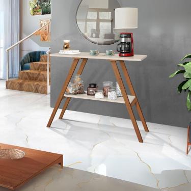 Imagem de Aparador Cantinho Cafe Off White Buffet Sala Hall Escritorio