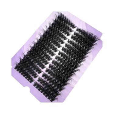 Imagem de Cílios Postiços Volumosos 14 Fileiras Efeito Olho De Gato 50D/80D Cíli