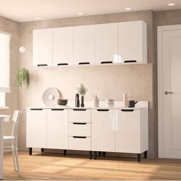 Imagem de Cozinha Modulada 4 Pecas com Tampo Maeena Politorno