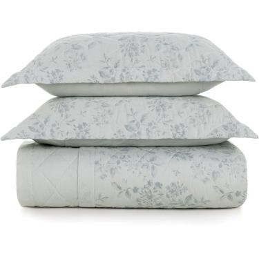 Imagem de Jogo de Colcha Karsten Ellie 300 Fios 3 Peças Queen Branco