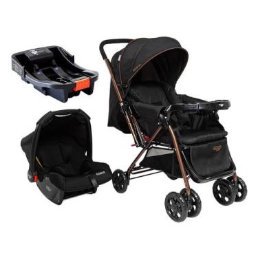 Imagem de Carrinho de Bebê Alça Reversível com Base e Bebê Conforto Cosco Kids R