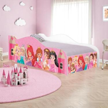 Imagem de Cama Solteiro Glow Princesas Solteiro Com Colchão