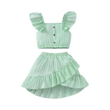 Imagem de Conjunto De Roupas De Verão Para Meninas De 8 a 12 Anos, Blusas De Man