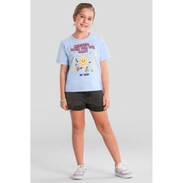 Imagem de Blusa infantil menina com estampa de flor Brandili-Feminino