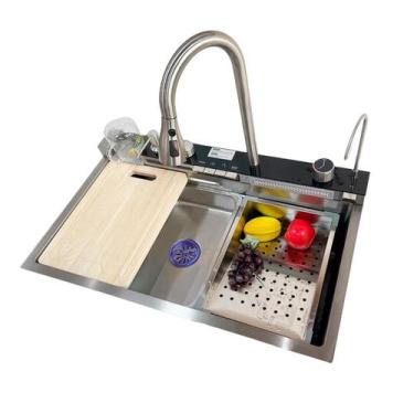 Imagem de Cuba Cozinha Gourmet Cascata Premium Inox 304 Prata Brinovar