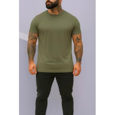 Imagem de CAMISETA MASCULINA BASICA LISA 100% ALGODÃO Cor:VERDE BANDEIRATamanho: