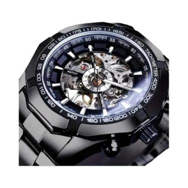 Imagem de Relógio Mecânico De Luxo Para Homens Com Pulseira De Aço Inoxidável, M