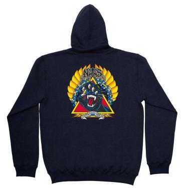 Imagem de Moletom Santa Cruz Canguru Natas Screaming Panther Hood - Azul Marinho-Masculino