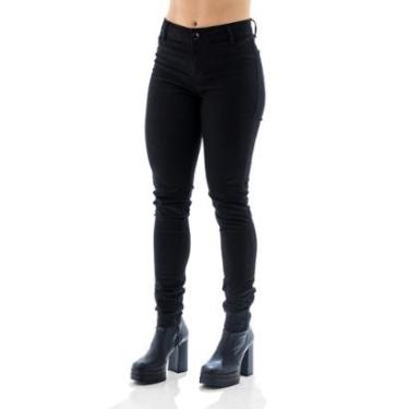 Imagem de Calça Sarja Feminina Arauto Skinny Preta-Feminino
