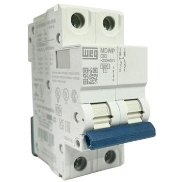 Imagem de Minidisjuntor bipolar c-63a mdwp weg