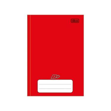 Imagem de Caderno Brochura D+ Tilibra Vermelho 96 Folhas A5 Pequeno com Pauta Es