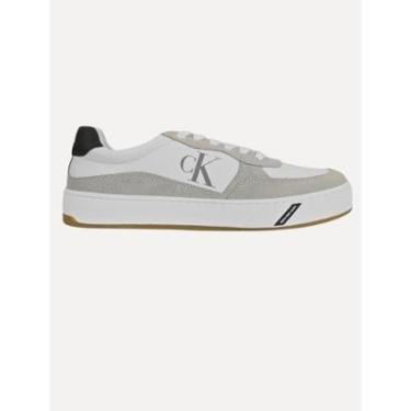 Imagem de Tênis Calvin Klein Jeans Masculino Palito Side CK Soft Branco-Masculino
