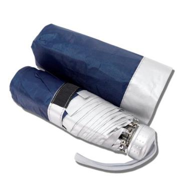 Imagem de Guarda chuva mini uv unissex compacto com sombrinha proteção solar - F