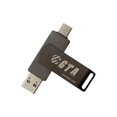 Imagem de SSD Externo  256gb 400mb/s Leit - 400mb/s Grav Usb3.0/tipoc SSDpt256gbdual Gta Tech