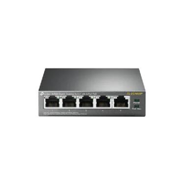 Imagem de Switch Tp-Link 5 Portas Gigabit, 4 Portas Poe+ - TL-SG1005P