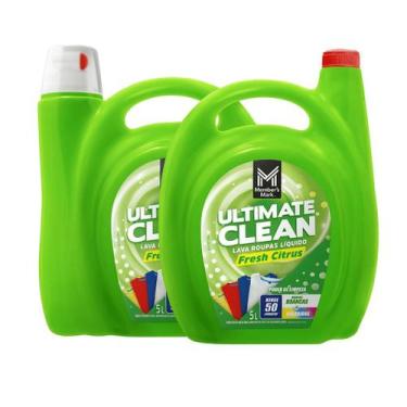 Imagem de Kit 2 Sabão Líquido Members Mark 5L  Lava Roupas Ultimate Fresh Citrus