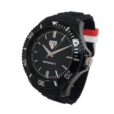 Imagem de Relógio São Paulo FC Oficial Masculino Preto SPFC-004-2-Masculino