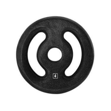 Imagem de Anilha Ferro Fundido Emborrachada Fitness Academia 4,0 Kg - ANILHAS FI