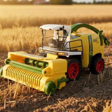 Imagem de Brinquedo Divertido a Frição Colhetadeira Trator Harvesters Max 30cm C